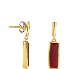 Manhattan Garnet Drop Earrings