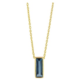 Manhattan Iolite Pendant Necklace