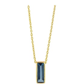 Manhattan Iolite Pendant Necklace