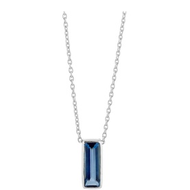 Manhattan Iolite Pendant Necklace