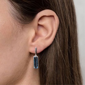 Manhattan Iolite Drop Earrings