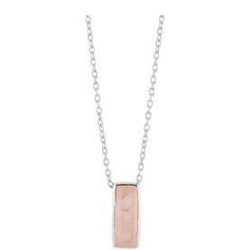 Manhattan Rose Quartz Pendant Necklace