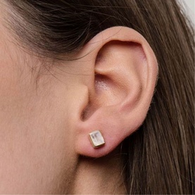 Manhattan Moonstone Stud Earrings
