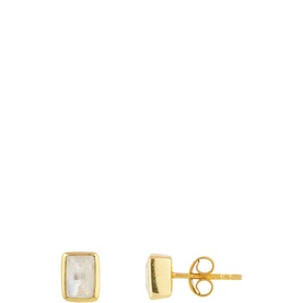 Manhattan Moonstone Stud Earrings