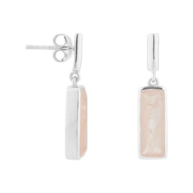 Manhattan Rose Quartz Drop Earrings