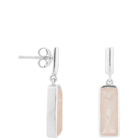 Manhattan Rose Quartz Drop Earrings