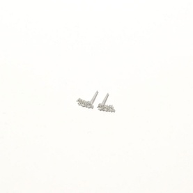 Glimmer Rhodium-Plated Crystal Studs
