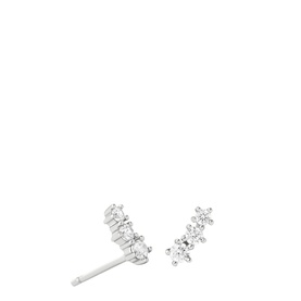 Glimmer Rhodium-Plated Crystal Studs