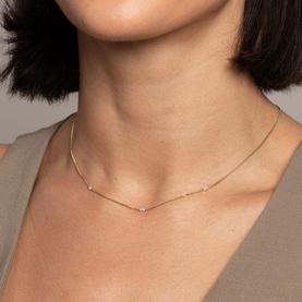 Navette 18k Gold-Plated Necklace