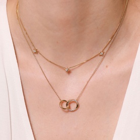 Orbit 18k Gold-Plated Chain Necklace