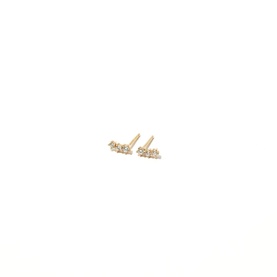 Glimmer 18k Gold-Plated Crystal Studs