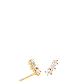 Glimmer 18k Gold-Plated Crystal Studs