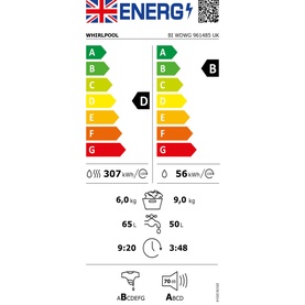 9+6KG 1400 RPM Washer Dryer