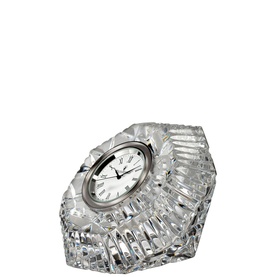 Lismore Diamond Clock 6cm 2.4in