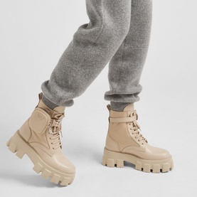 Monolith Leather Re-Nylon Lace-Up Boots