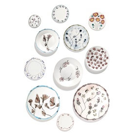 Midnight Flowers Serving Plate