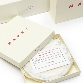 Midnight Flowers Serving Plate