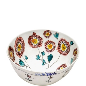 Midnight Flowers Medium Bowl