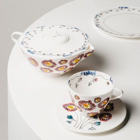 Midnight Flowers Teapot