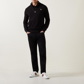 Zebra Half-Zip Sweatshirt