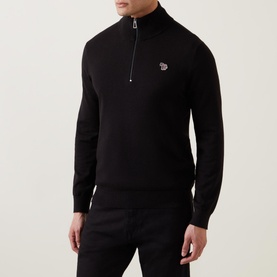 Zebra Half-Zip Sweatshirt