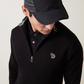 Zebra Half-Zip Sweatshirt