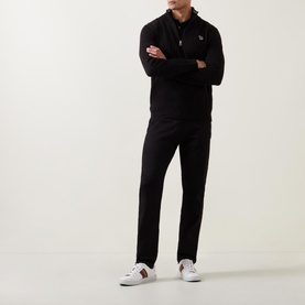 Zebra Half-Zip Sweatshirt