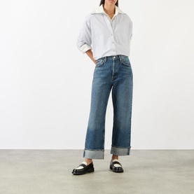 Fran Mid-Rise Straight Leg Jeans