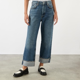 Fran Mid-Rise Straight Leg Jeans