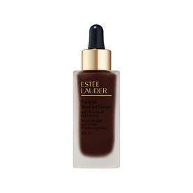 Est&eacute;e Lauder Futurist SkinTint Serum Foundation SPF 20, deep brown shade in 30ml glass bottle with dropper applicator