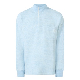 Button-Placket Logo-Detail Sweatshirt