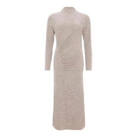 Asymmetric Ruched Dress