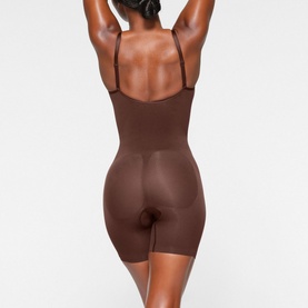 Mid Thigh Bodysuit Cocoa