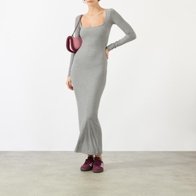 Long Sleeve Dress Heather Grey