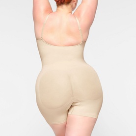 Mid Thigh Bodysuit Sand