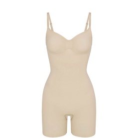 Mid Thigh Bodysuit Sand