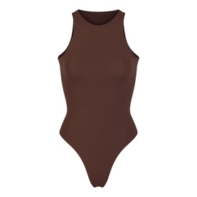 High Neck Bodysuit Cocoa