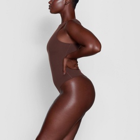 High Neck Bodysuit Cocoa