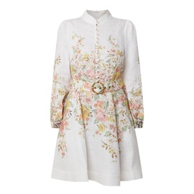Matchmaker Floral Mini Shirt Dress