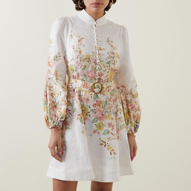 Matchmaker Floral Mini Shirt Dress