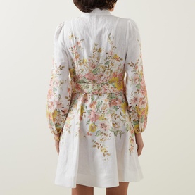 Matchmaker Floral Mini Shirt Dress