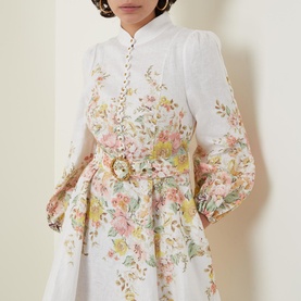 Matchmaker Floral Mini Shirt Dress