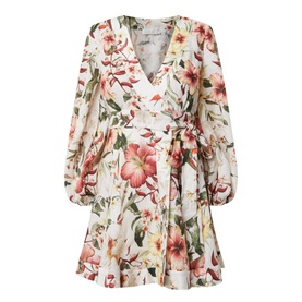 Lexi Floral Mini Wrap Dress