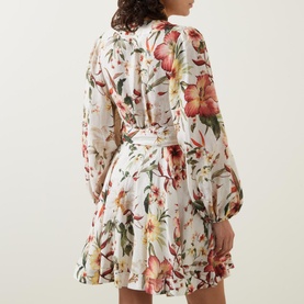 Lexi Floral Mini Wrap Dress