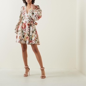 Lexi Floral Mini Wrap Dress