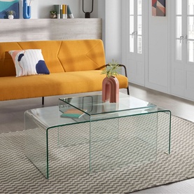 Burano Glass Coffee Table 110 x 50cm