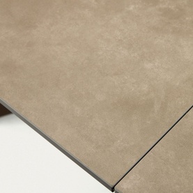 Atminda Extendable Table 160-210 x 90cm Porcelain with Brown Finished Steel Legs