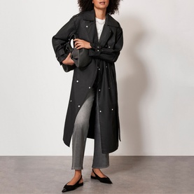 Waxed Trench Coat