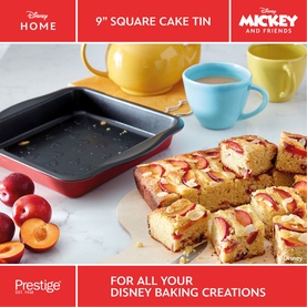 Prestige X Disney Bake with Mickey Square Cake Tin 9"