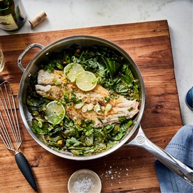 Stainless Steel Uncoated Frying Pan 28cm